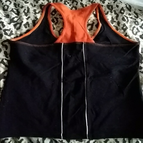 Les Mills Bodystep Orange & Black Tank top large - Picture 2 of 3